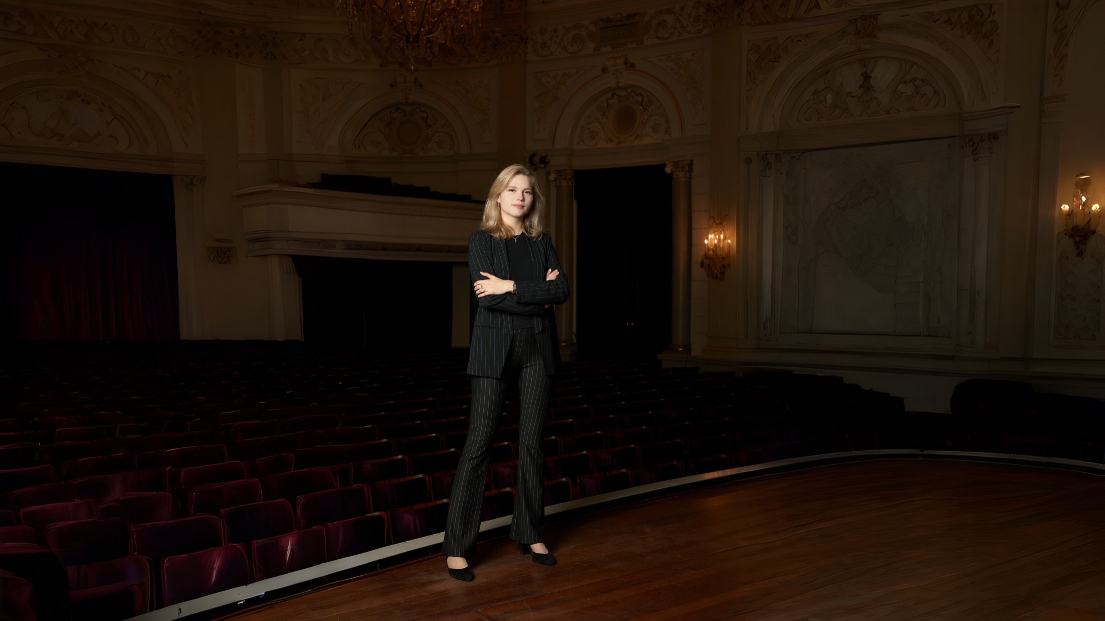 On stage, Royal Theatre auditorium